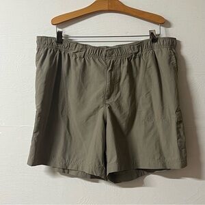 Columbia Men’s Khaki Cargo Outdoor Hiking Unlined Shorts Size XL